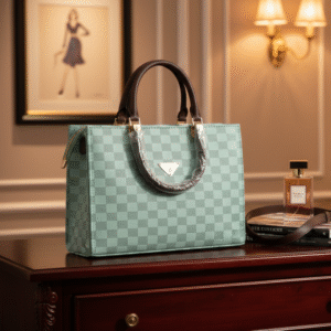 elegant grey tote style shoulder bag