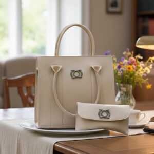 elegant-beige-ladies-handbag-with-matching-wallet