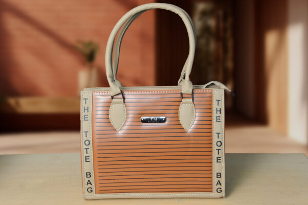 elegant light brown tote bag