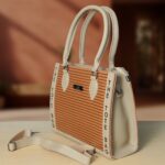 elegant light brown tote bag