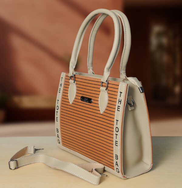 elegant light brown tote bag