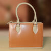 elegant light brown tote bag