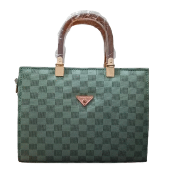 elegant grey tote style shoulder bag