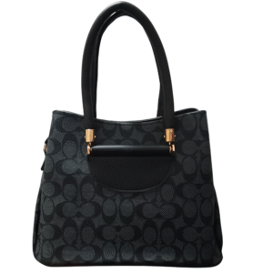 premium grey monogram handbag