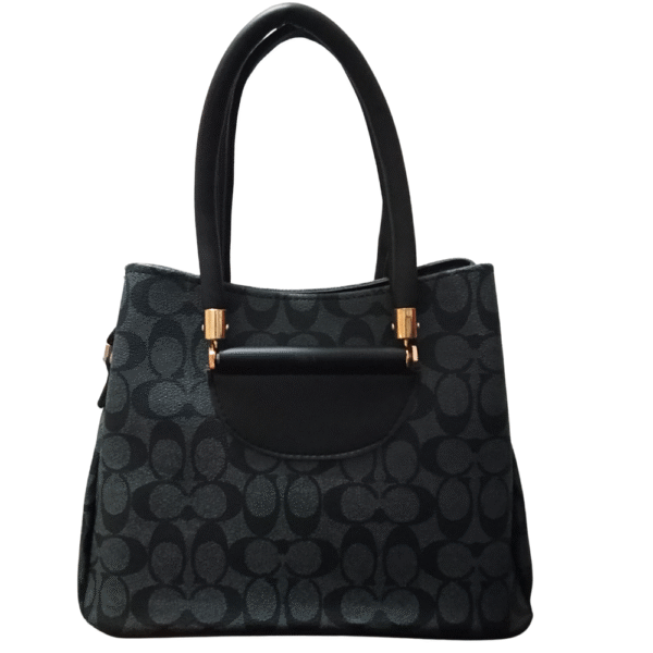 premium grey monogram handbag